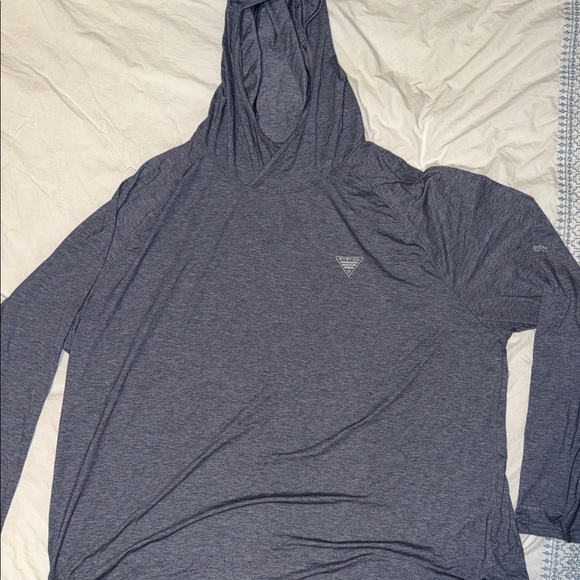 columbia sportswear Other - Columbia PFG Gray Hooded Long Sleeve Shirt Omni Shade